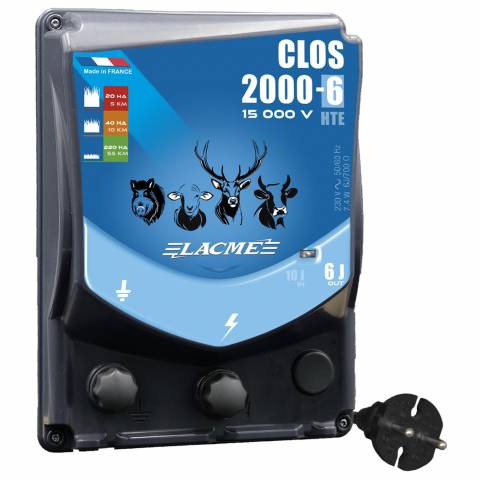 Electrificateur clos 2000-6 HTE 6 joules - Lacmé