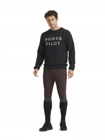 Team Sweat-Shirt Homme Noir - Horse Pilot