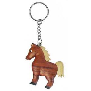 Porte-clés cheval en bois