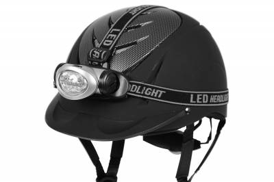 Lampe frontale 10 LED pour casque d'équitation