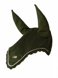 Bonnet anti-mouches Equestrian Stockholm - FOREST GREEN