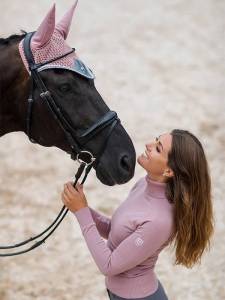 Pull coll roulé Equestrian Stockholm - Pink